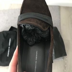 Porsche Design Driver Velours Espresso Mens 42 Size 9.5